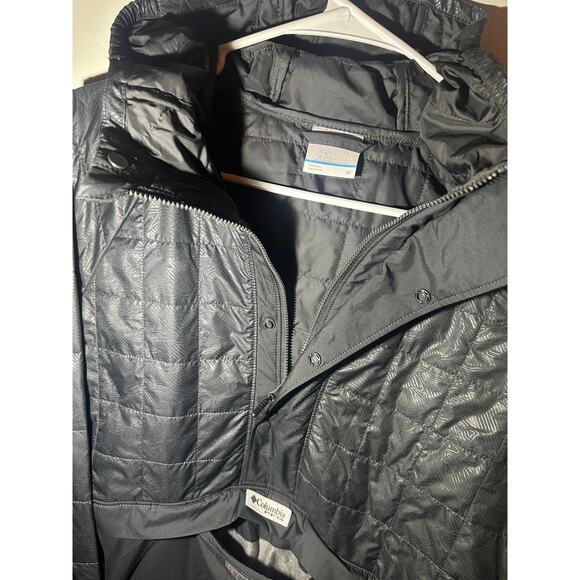 Columbia Men’s Hooded Insulated Jacket – Black Quilted Packable NWT - Picture 4 of 9